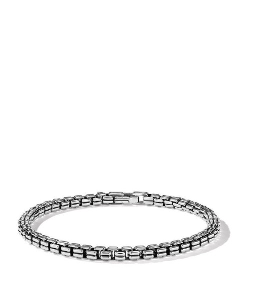 David Yurman Gents Double Box Chain Bracelet in Sterling Silver, 4mm store