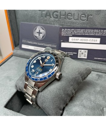 Pre-owned TAG Heuer 42MM Autavia Calibre 7 Automatic COSC GMT Blue Dial Watch WBE511A.BA0650 de la marque