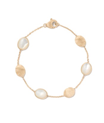 Marco Bicego Siviglia 18K Yellow Gold Mother of Pearl & Gold Bracelet Véritable concentré