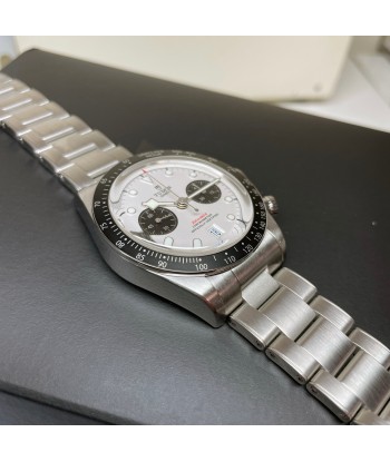 Pre-owned Tudor Black Bay White Chronograph 41mm Steel Watch M79360N-0002 Fin de série