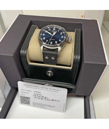 Pre-Owned IWC Big Pilot's Watch 43mm Blue Watch IW329303 est présent 