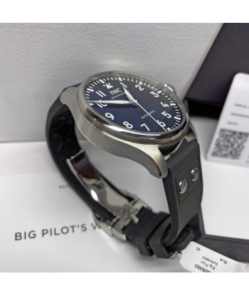 Pre-Owned IWC Big Pilot's Watch 43mm Blue Watch IW329303 est présent 