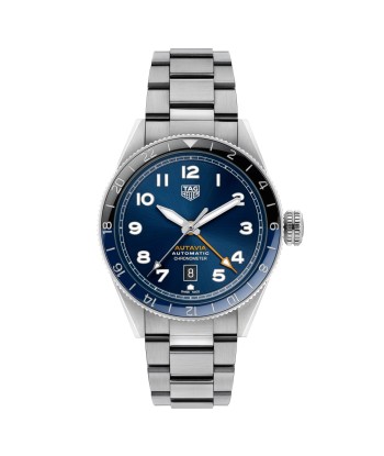 Pre-owned TAG Heuer 42MM Autavia Calibre 7 Automatic COSC GMT Blue Dial Watch WBE511A.BA0650 de la marque