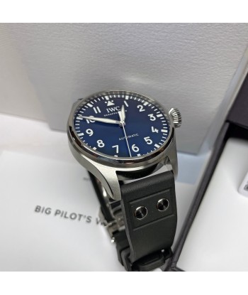 Pre-Owned IWC Big Pilot's Watch 43mm Blue Watch IW329303 est présent 