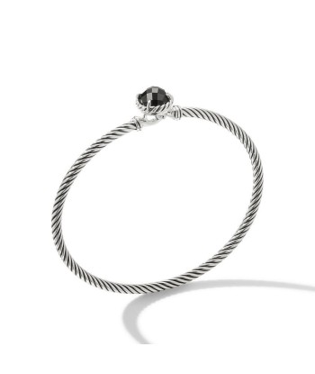 David Yurman Chatelaine Round 3MM Bracelet with Hook Clasp de pas cher