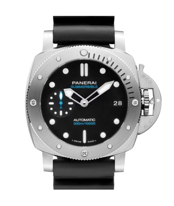 Pre-owned Panerai PAM00973 Submersible Blue Limited Steel Watch 42mm Le MVP de beaucoup