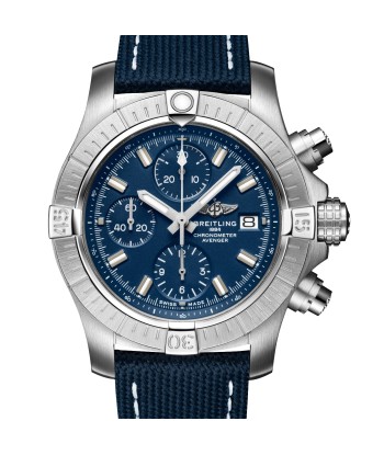 Pre-Owned Breitling Avenger Chronograph 43mm Blue Watch A13385101C1X2 les muscles