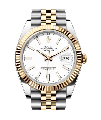 Pre-owned Rolex Oyster Datejust 41mm White Dial Steel 18K Gold 126333 41mm Le MVP de beaucoup