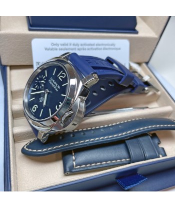 Pre-owned Panerai PAM01085 Blu Mare Blue Limited Steel Watch 44mm livraison gratuite