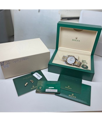 Pre-owned Rolex Oyster Datejust 41mm White Dial Steel 18K Gold 126333 41mm Le MVP de beaucoup