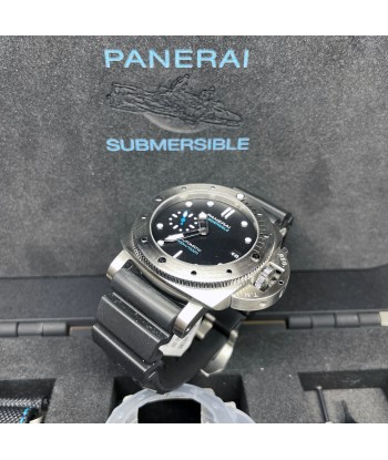 Pre-owned Panerai PAM00973 Submersible Blue Limited Steel Watch 42mm Le MVP de beaucoup