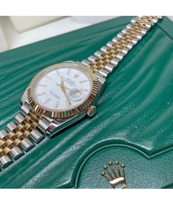 Pre-owned Rolex Oyster Datejust 41mm White Dial Steel 18K Gold 126333 41mm Le MVP de beaucoup