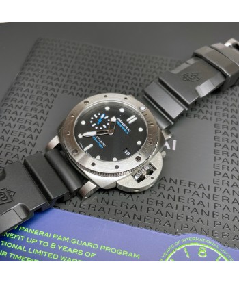 Pre-owned Panerai PAM00973 Submersible Blue Limited Steel Watch 42mm Le MVP de beaucoup