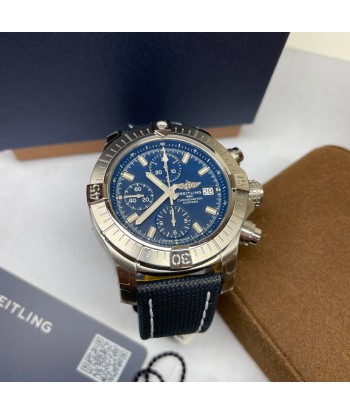 Pre-Owned Breitling Avenger Chronograph 43mm Blue Watch A13385101C1X2 les muscles