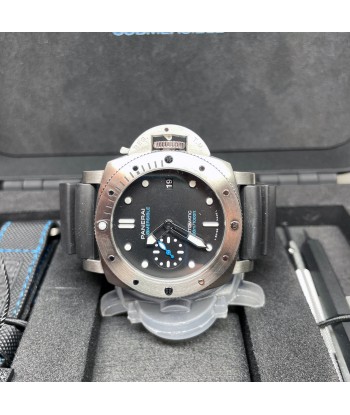 Pre-owned Panerai PAM00973 Submersible Blue Limited Steel Watch 42mm Le MVP de beaucoup