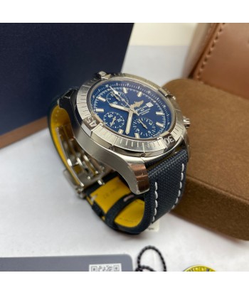 Pre-Owned Breitling Avenger Chronograph 43mm Blue Watch A13385101C1X2 les muscles