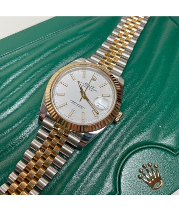 Pre-owned Rolex Oyster Datejust 41mm White Dial Steel 18K Gold 126333 41mm Le MVP de beaucoup