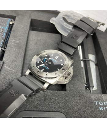 Pre-owned Panerai PAM00973 Submersible Blue Limited Steel Watch 42mm Le MVP de beaucoup