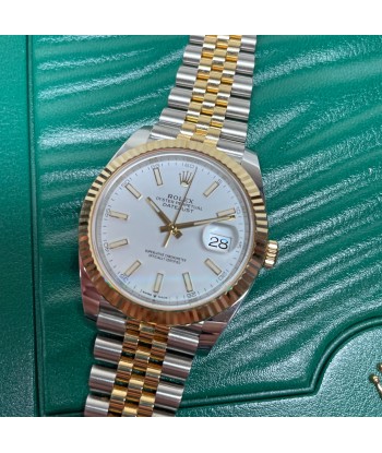 Pre-owned Rolex Oyster Datejust 41mm White Dial Steel 18K Gold 126333 41mm Le MVP de beaucoup