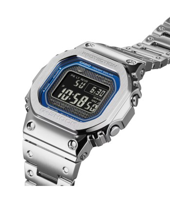 CASIO G-SHOCK GMWB5000D-2Bluetooth Navy Blue Full Metal Solar Square Watch Steel en ligne des produits 