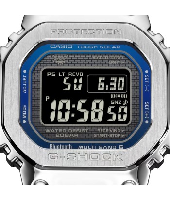 CASIO G-SHOCK GMWB5000D-2Bluetooth Navy Blue Full Metal Solar Square Watch Steel en ligne des produits 