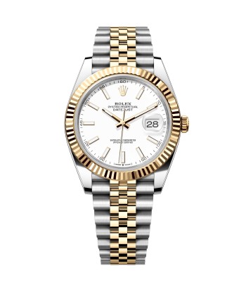 Pre-owned Rolex Oyster Datejust 41mm White Dial Steel 18K Gold 126333 41mm Le MVP de beaucoup