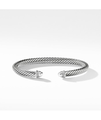 David Yurman 5MM Cable Classics Bracelet with Diamonds store