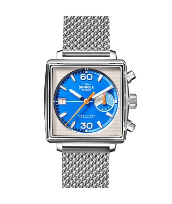 Shinola 40MM Mackinac Bermuda Blue Yacht Timer Square Watch Limited Edition S0120267029 votre restaurant rapide dans 