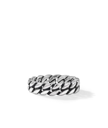 David Yurman Gents Curb Chain Band Ring in Sterling Silver, 6mm ouvre sa boutique