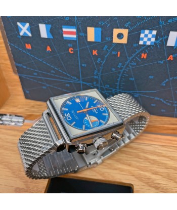 Shinola 40MM Mackinac Bermuda Blue Yacht Timer Square Watch Limited Edition S0120267029 votre restaurant rapide dans 