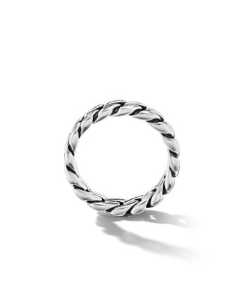 David Yurman Gents Curb Chain Band Ring in Sterling Silver, 6mm ouvre sa boutique