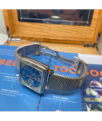 Shinola 40MM Mackinac Bermuda Blue Yacht Timer Square Watch Limited Edition S0120267029 votre restaurant rapide dans 