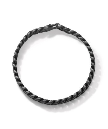 David Yurman Gents Curb Chain Bracelet in Black Titanium, 8mm vente chaude votre 