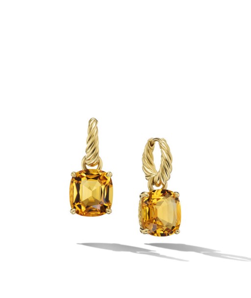 David Yurman Marbella Drop Earrings in 18K Yellow Gold with Citrine, 25mm acheter