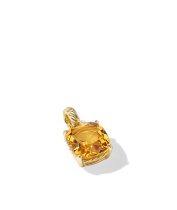 David Yurman Marbella Pendant in 18K Yellow Gold with Citrine, 12mm soldes