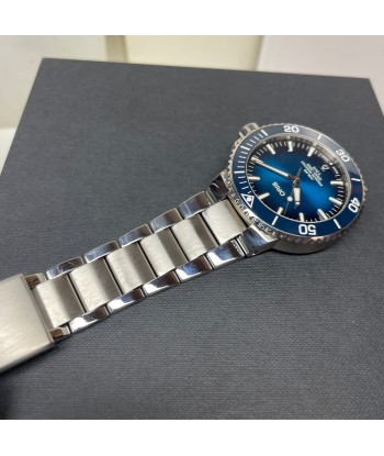 Pre-owned Oris Aquis Date Calibre 400 Blue Dial Steel Watch 01 400 7763 4135-078 24 09PEB français