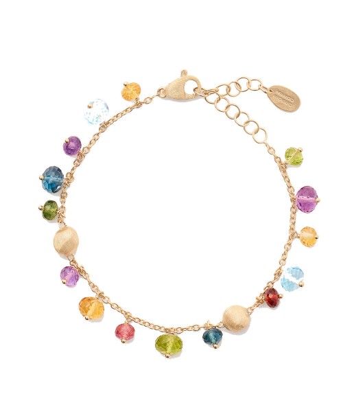 Marco Bicego Africa 18K Yellow Gold Single-Strand Mixed Gemstone Bracelet l'achat 