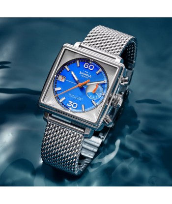 Shinola 40MM Mackinac Bermuda Blue Yacht Timer Square Watch Limited Edition S0120267029 votre restaurant rapide dans 