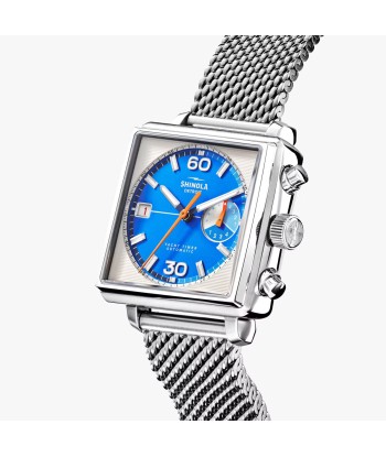 Shinola 40MM Mackinac Bermuda Blue Yacht Timer Square Watch Limited Edition S0120267029 votre restaurant rapide dans 