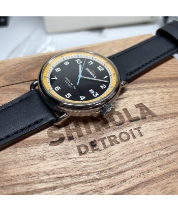 Shinola Canfield Model C56 43mm Black Yellow Dial S0120289683 Par le système avancé 