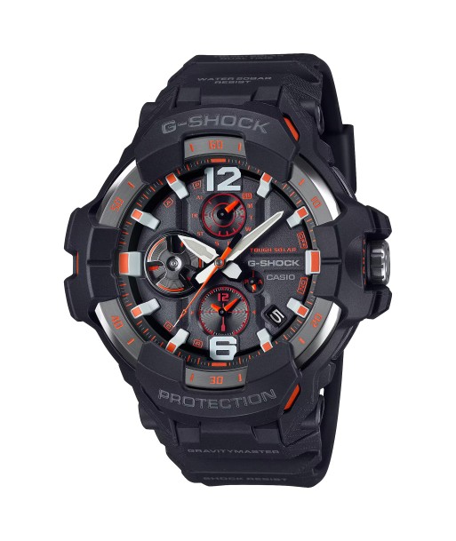 CASIO G-SHOCK GRB300-1A4 Gravity Master Black Orange Bluetooth Pilot Watch En savoir plus