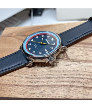 Shinola Canfield Model C56 43mm GT Blue Dial Navy Leather S0120289728 en ligne des produits 