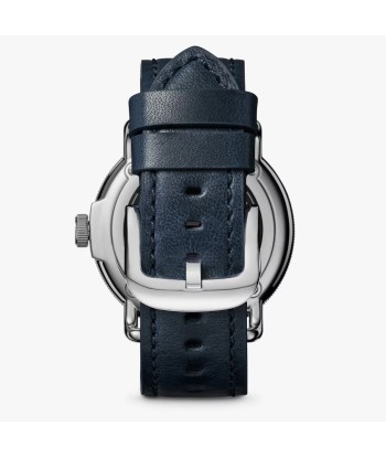 Shinola Canfield Model C56 43mm GT Blue Dial Navy Leather S0120289728 en ligne des produits 