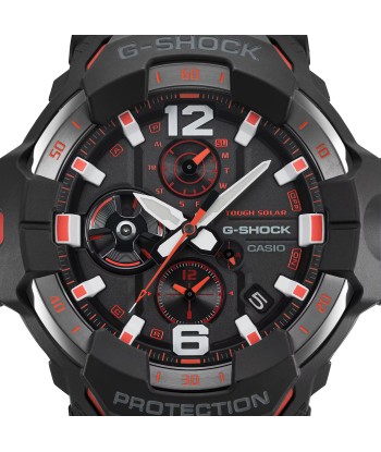 CASIO G-SHOCK GRB300-1A4 Gravity Master Black Orange Bluetooth Pilot Watch En savoir plus