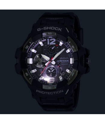 CASIO G-SHOCK GRB300-1A4 Gravity Master Black Solar Bluetooth Pilot Watch destockage