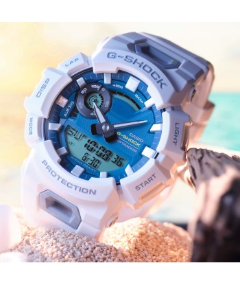 Casio G-Shock StepTracker Analog-Digital Blue White Watch GBA900CB-7A Jusqu'à 80% De Réduction