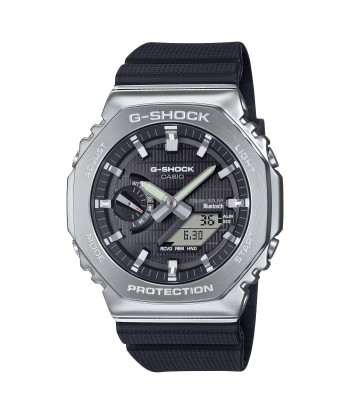 Casio G-Shock Black Steel Bezel CasiOak GBM2100-1A Bluetooth Solar Watch Comparez et commandez 