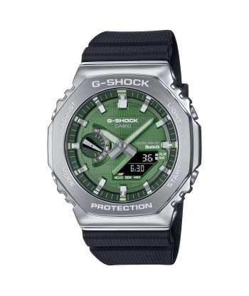 Casio G-Shock Green Steel CasiOak GBM2100A-1A3 Bluetooth Solar Watch en ligne des produits 