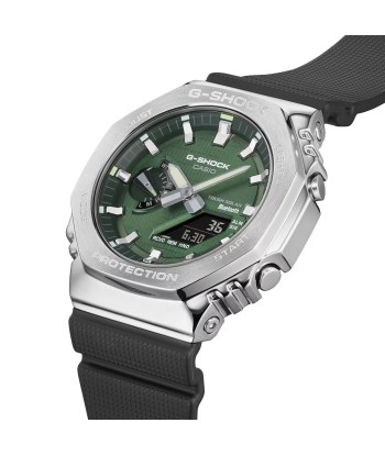 Casio G-Shock Green Steel CasiOak GBM2100A-1A3 Bluetooth Solar Watch en ligne des produits 