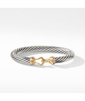 David Yurman Buckle Bracelet with Gold Hook Clasp Découvrez la collection